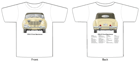 Cord 810 Sportsman 1935-37 T-shirt Front & Back